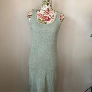 ZARA Knit Maxi Dress Mint Green Size Small